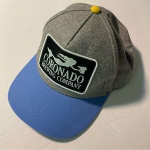 Coronado Brewing Company Stay Coastal mermaid Embroidered Baseball Cap Hat blue